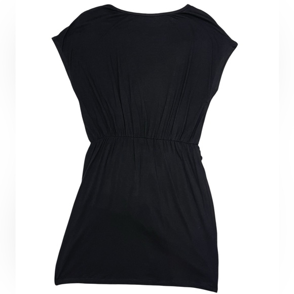 Lovers & Friends Tarin Mini Black Dress Tie Waist Short Sleeve Size Medium NEW - Picture 4 of 15